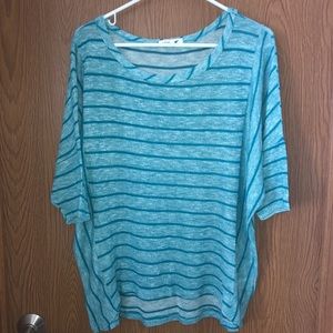 Edge Blue Striped Blouse